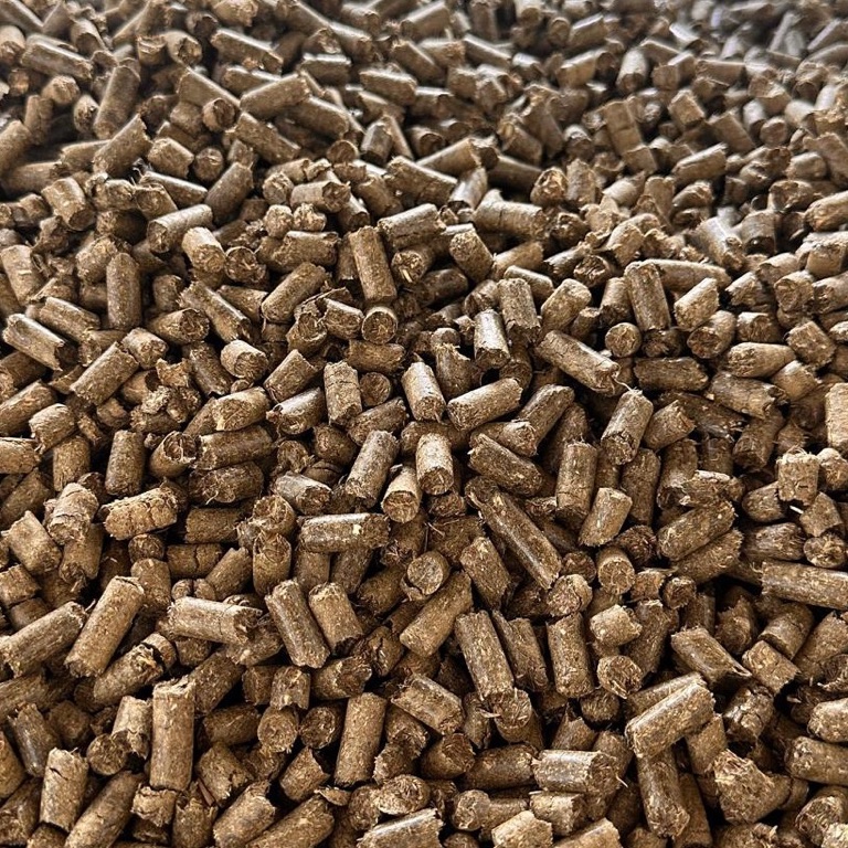 Close-up of real SITA Nature Park grass bedding pellets